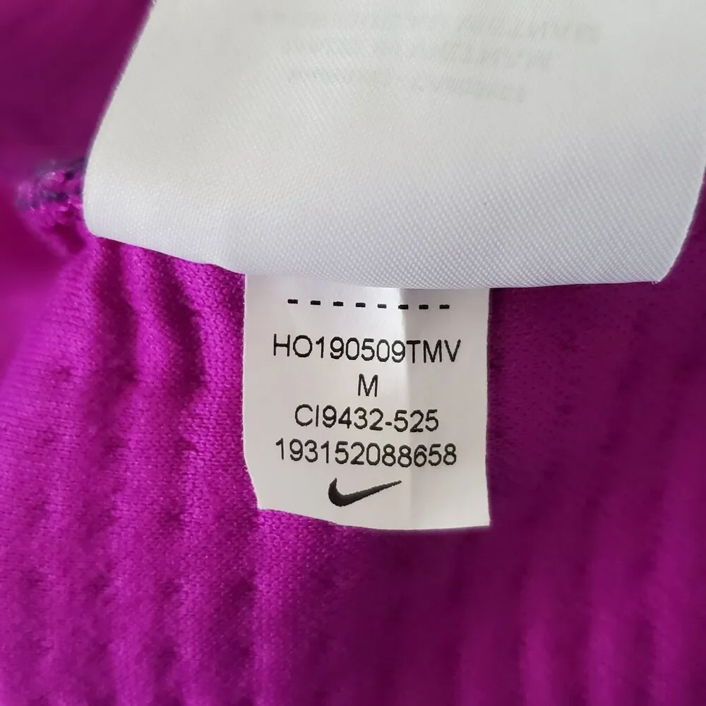 Nike Jacket Size Medium Sportswear City Ready Tech Purple Full Zip C19432-525